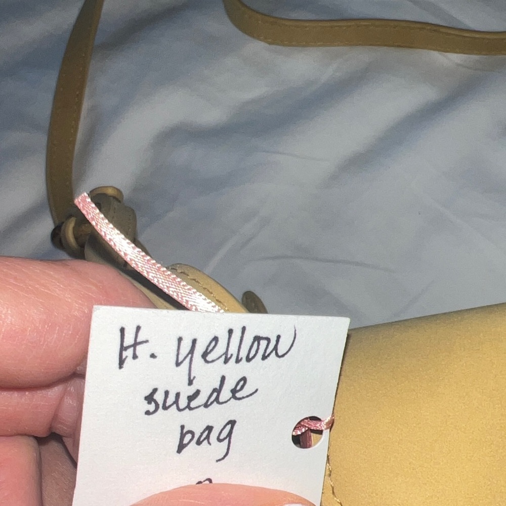 Yellow Suede Bag - Picture 5 of 15